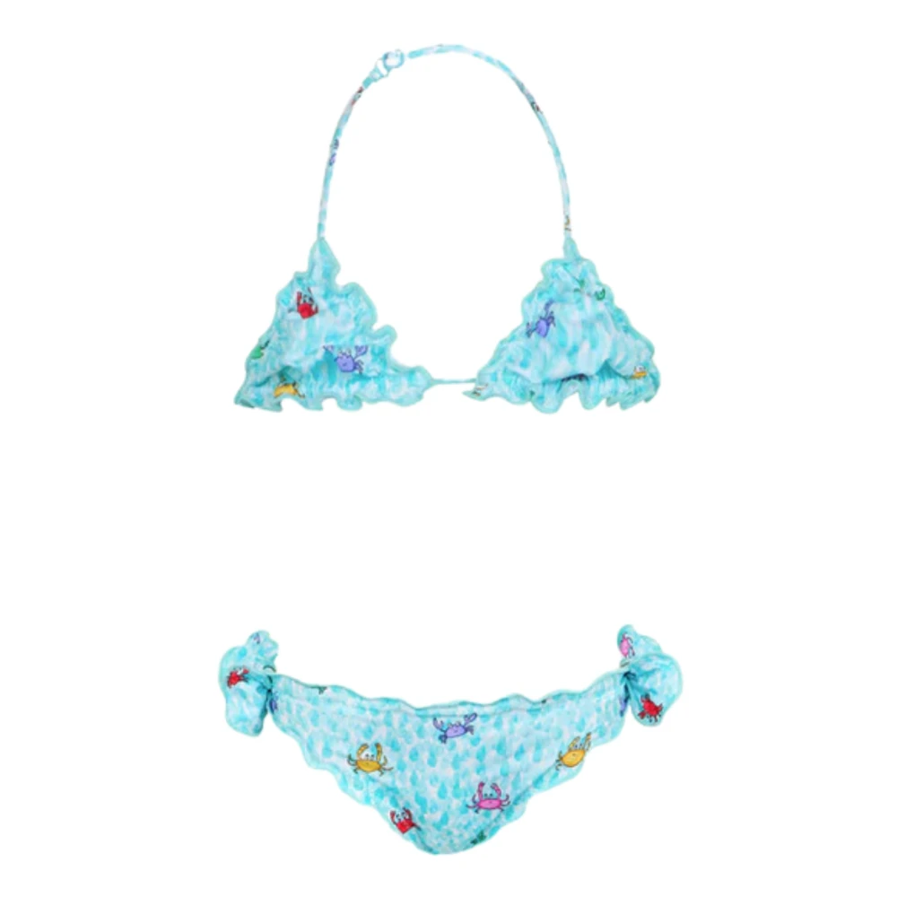 MC2 Saint Barth Krabbtryck Bikini Baddräkt Blue, Flicka