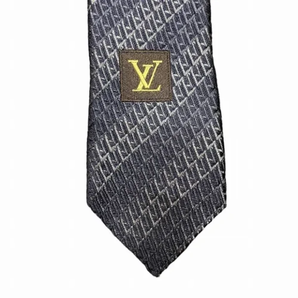 Louis Vuitton Vintage Pre-owned Silk home-office Blue Heren