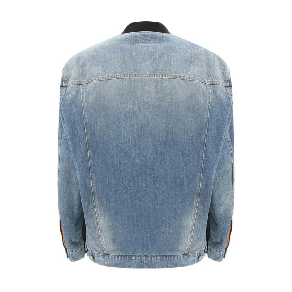 MM6 Maison Margiela Jas met pluche kraag en denim achterpand Multicolor Heren