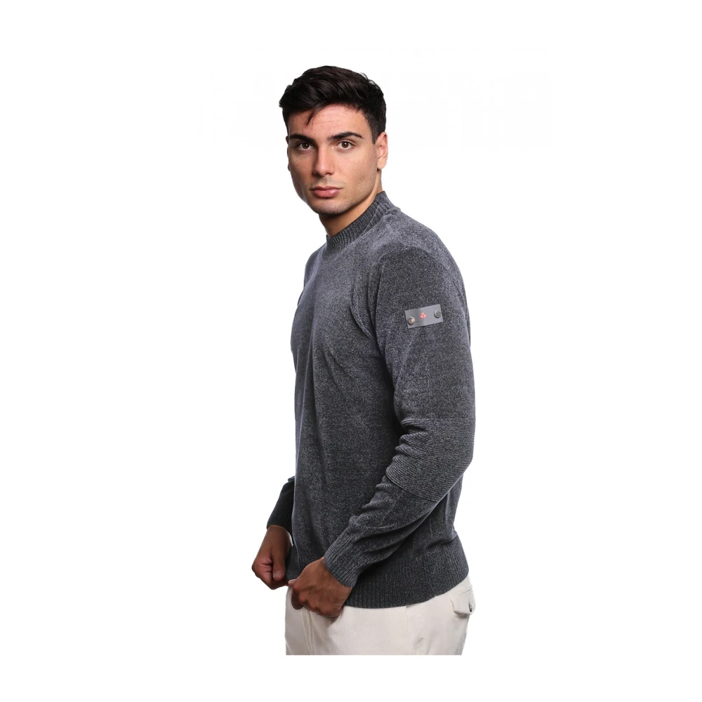 Peuterey Blauwe Gebreide Trui Tulli Model Blue Heren