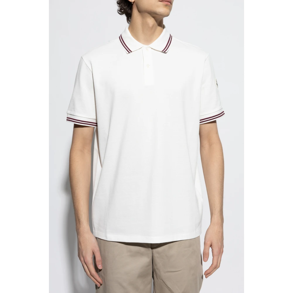 Moncler Polo met logo White Heren