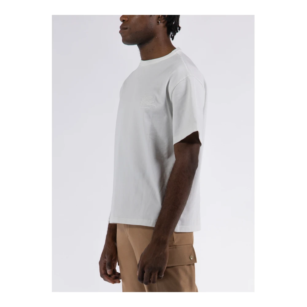 ETRO Soho T-Shirt in Tinto White Heren