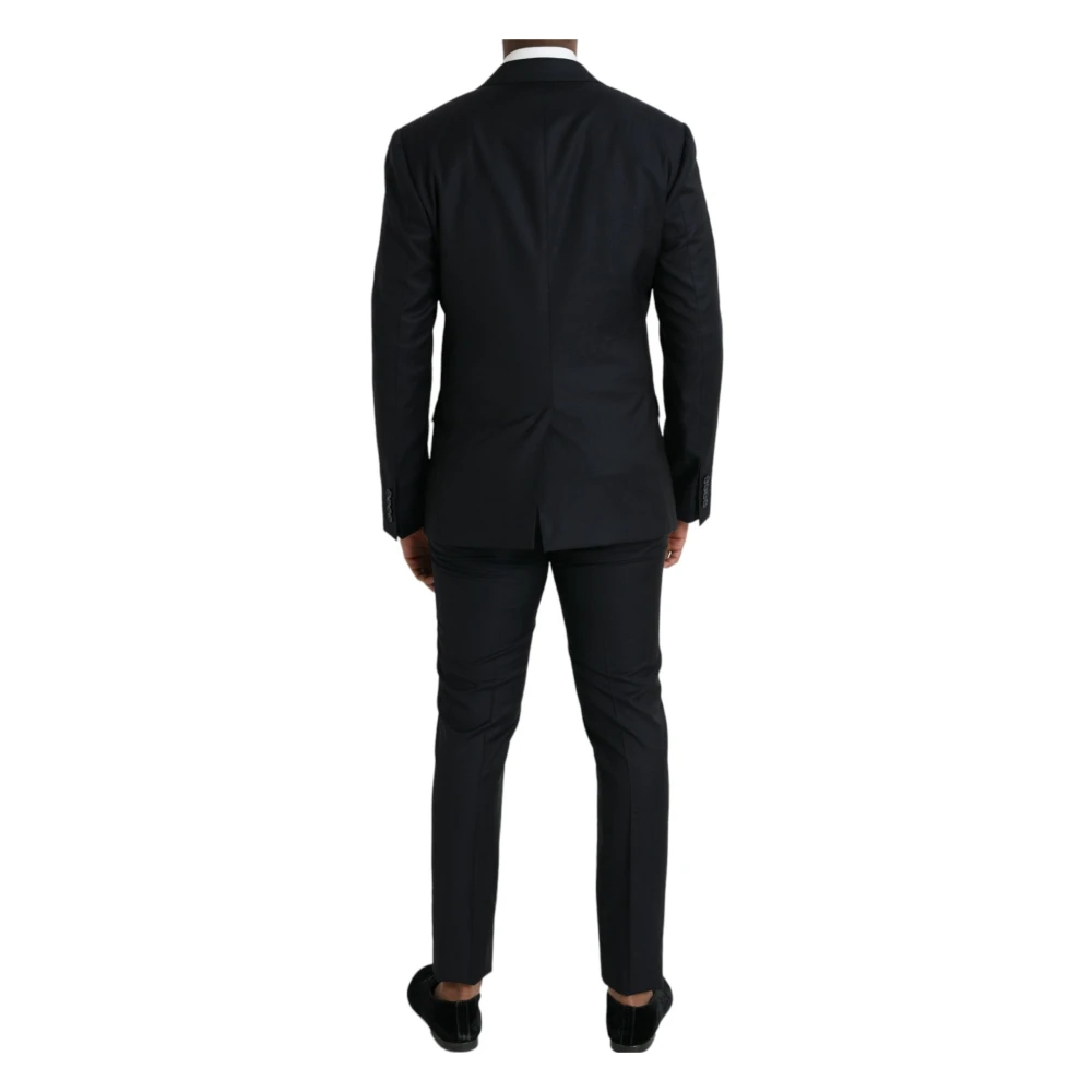 Dolce & Gabbana Donkerblauw wol Napoli formeel pak Blue Heren