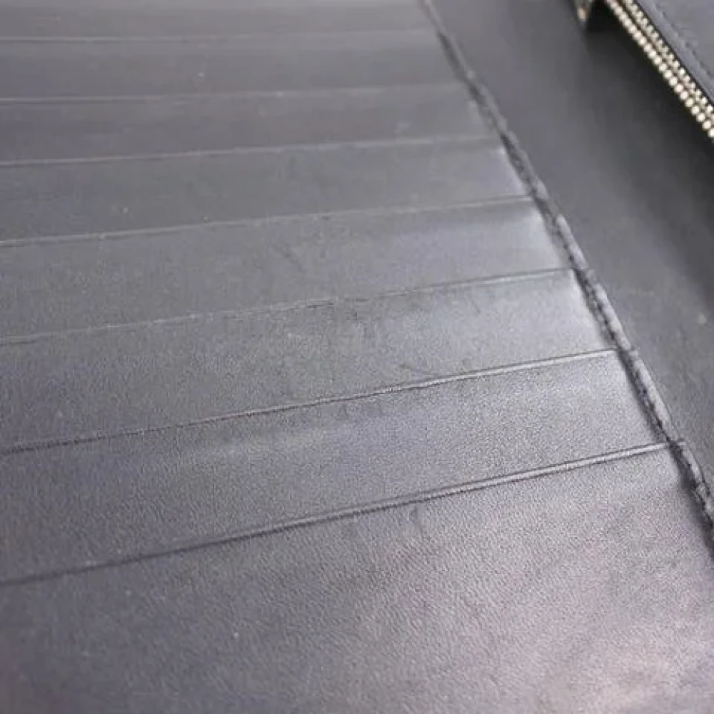 Saint Laurent Vintage Pre-owned Leather wallets Black Dames