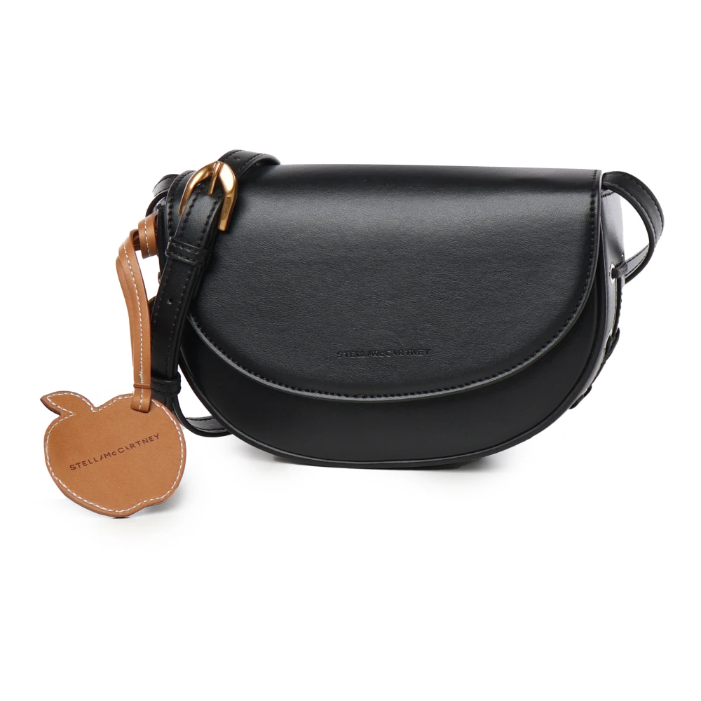 Stella Mccartney Vegan Zwarte Tassen met Appelbedel Black Dames