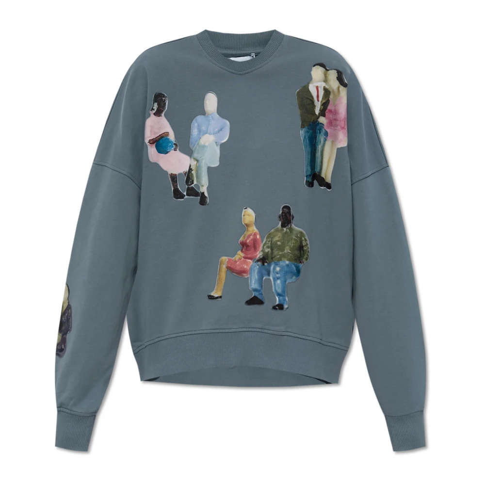 JW Anderson Gedrukte sweatshirt Blue Dames