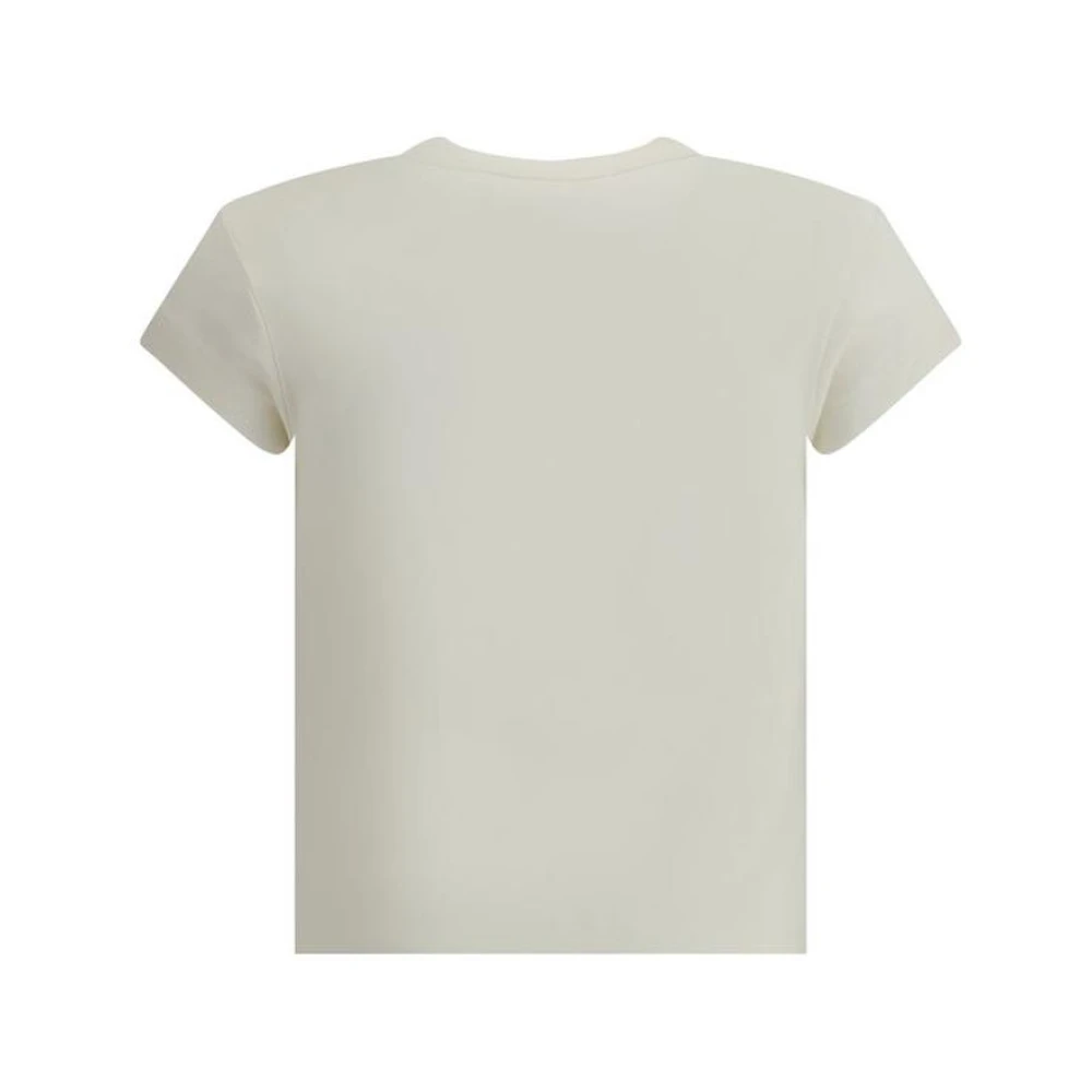 alexander wang Monogram Grafische Baby T-Shirt Beige Dames