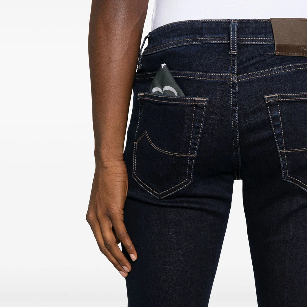 Jacob Cohën Slim Fit Donkerblauwe Bard Jeans Blue Heren