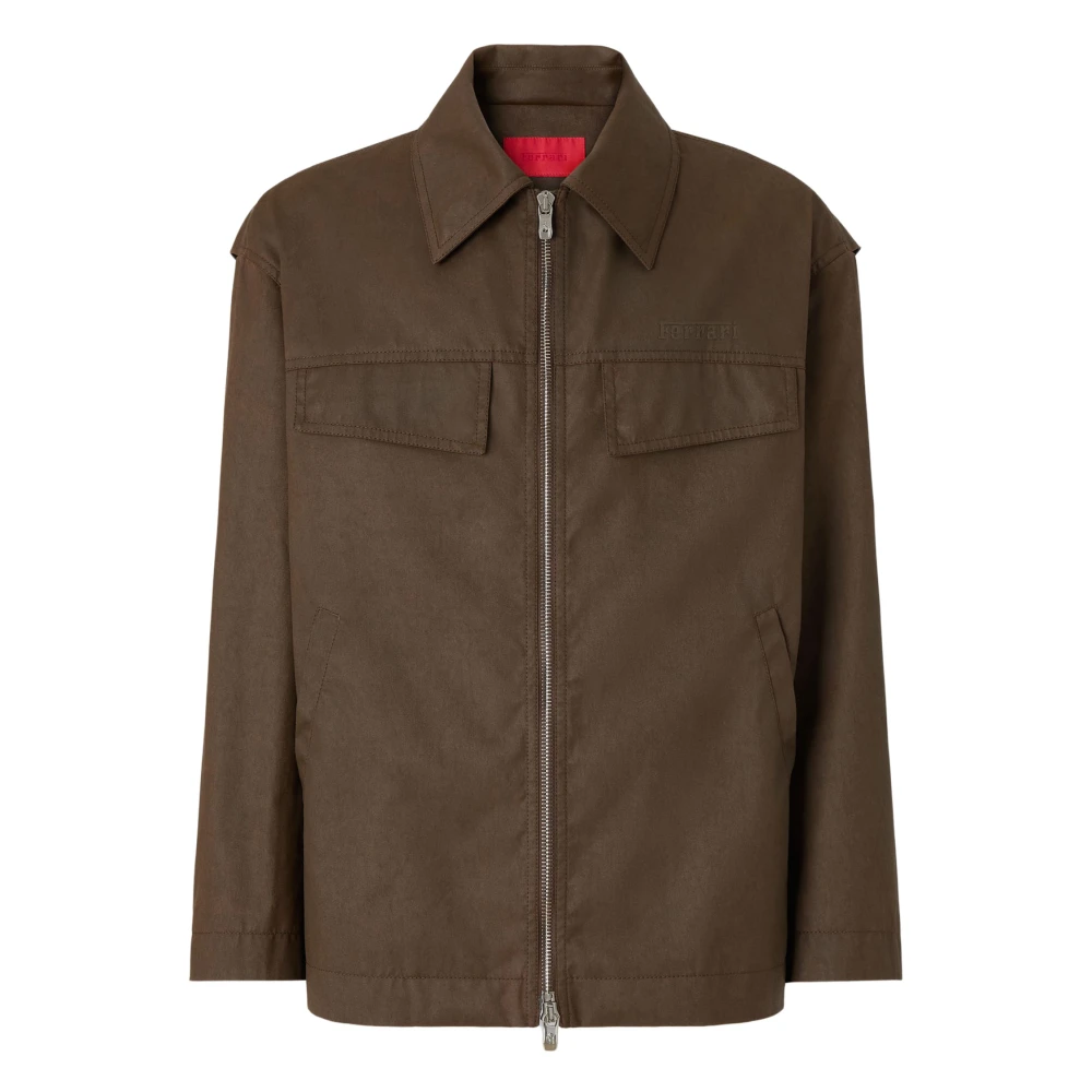 Ferrari Green Cotton Bomber Jacket - Male - Light Jackets - S - Jackets