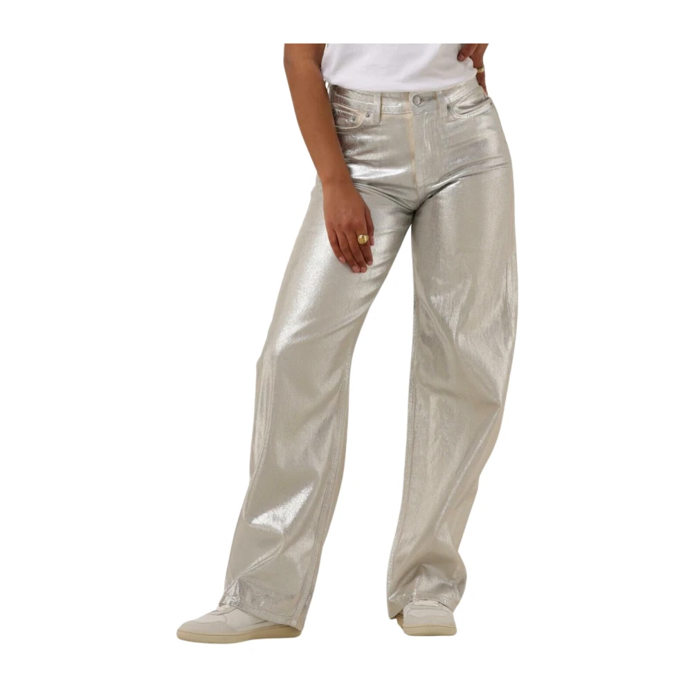 Drykorn Zilveren Wijde Broek Medley Gray Dames