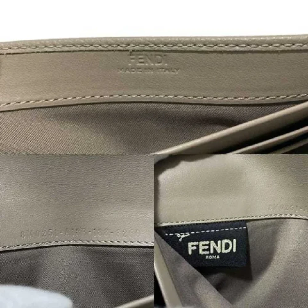 Fendi Vintage Pre-owned Leather wallets Green Dames