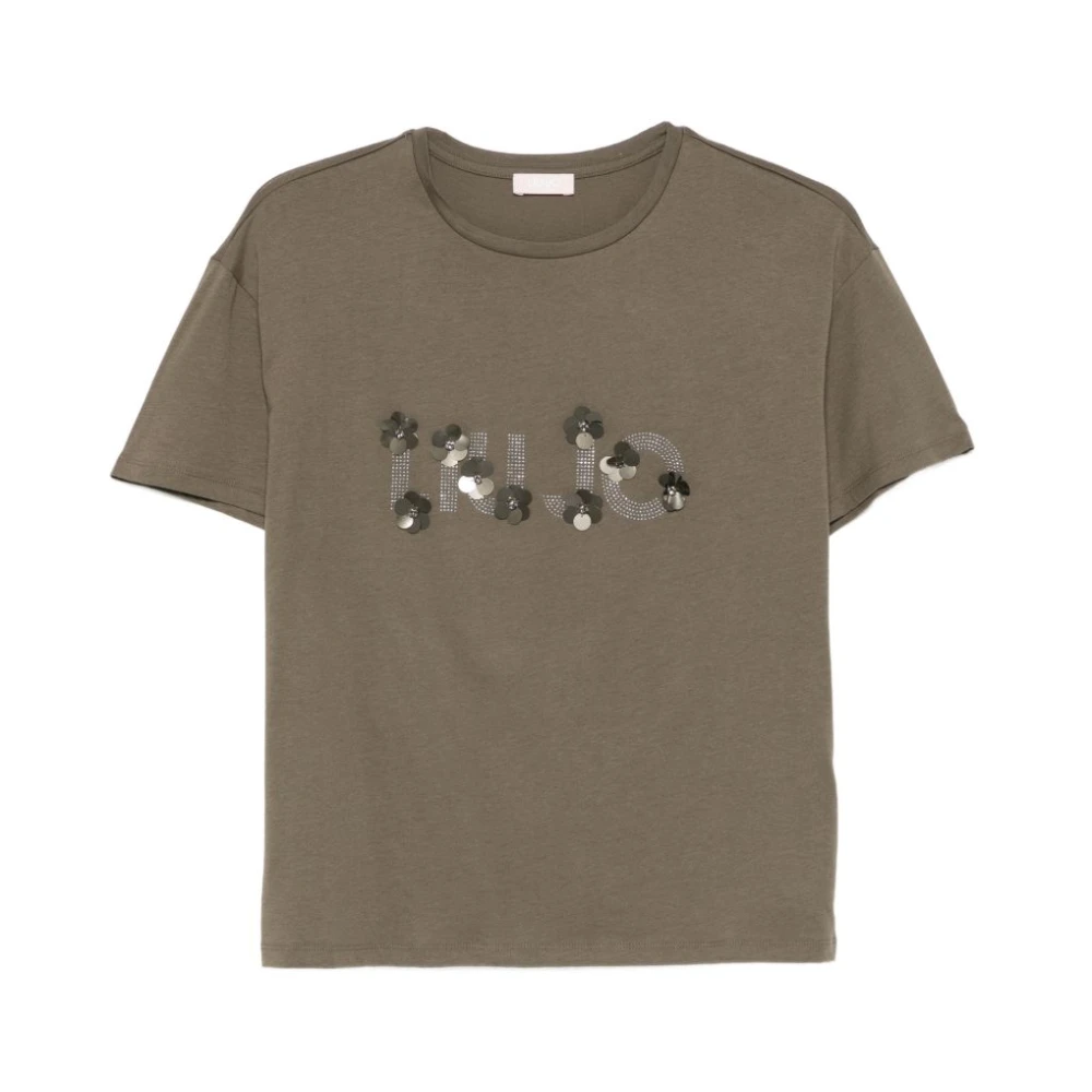 Liu Jo Women's Green Printed T-Shirt