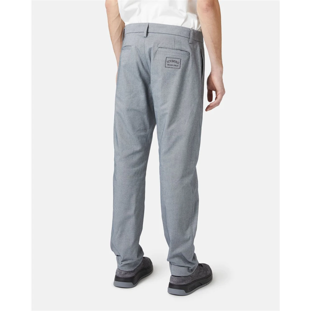 Iceberg Chino's met regular fit Gray Heren