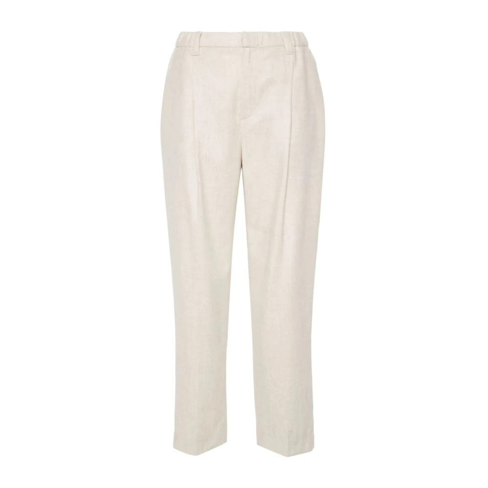 Brunello Cucinelli Women's Beige Trousers