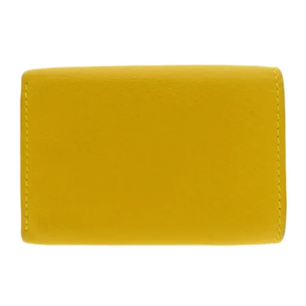 Balenciaga Vintage Pre-owned Leather wallets Yellow Dames