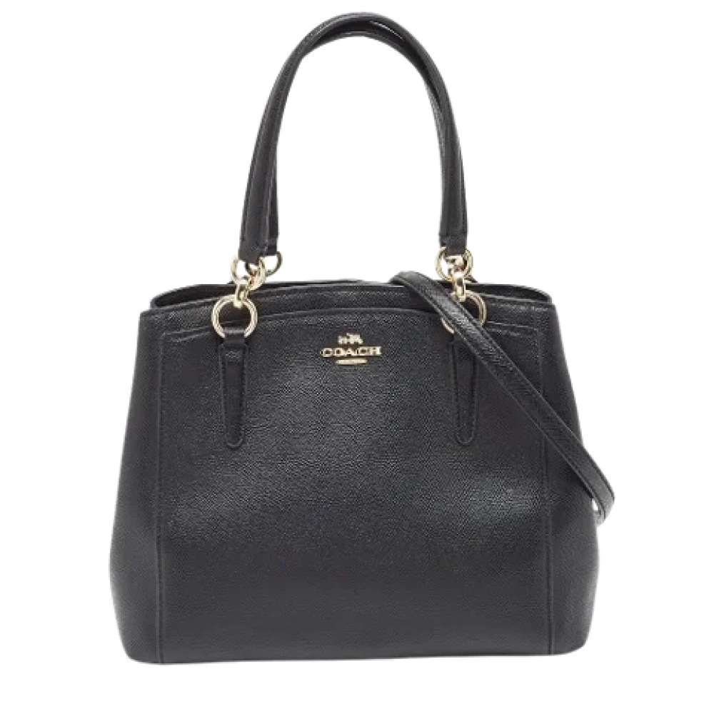 Coach Pre-owned Leather handbags Black Dames