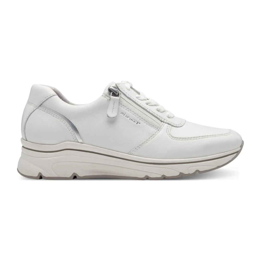 Tamaris Vita Silver Sneakers Dam Skor White, Dam