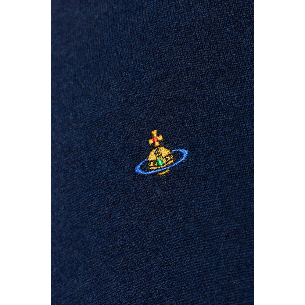 Vivienne Westwood Trui met logo Blue Heren