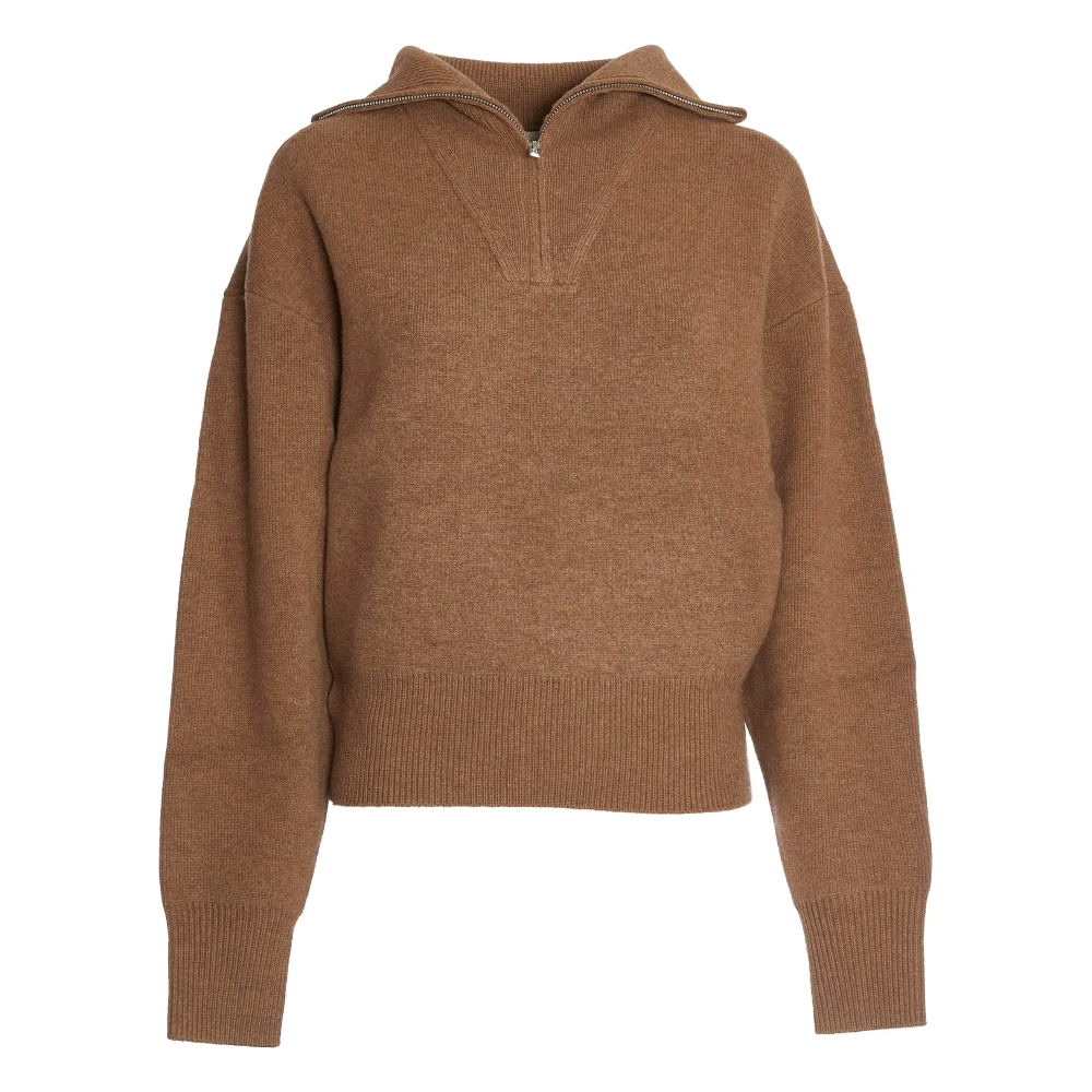 Isabel Marant Étoile Chique Camel Gebreide Trui Pullover Aw24 Brown Dames