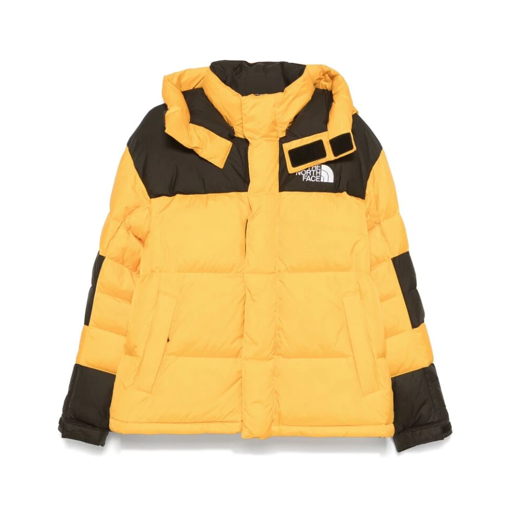 The North Face Geel Zwarte donsjas Geïsoleerd Winddicht Yellow Heren