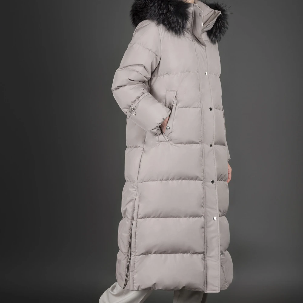 Moorer Breuil-Fur-Stp Beige Dames