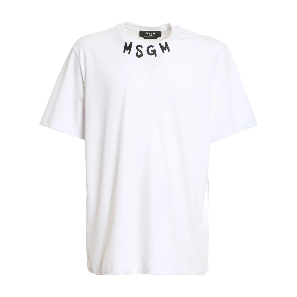 Msgm - Tops > T-Shirts - White - Msgm - Modalova