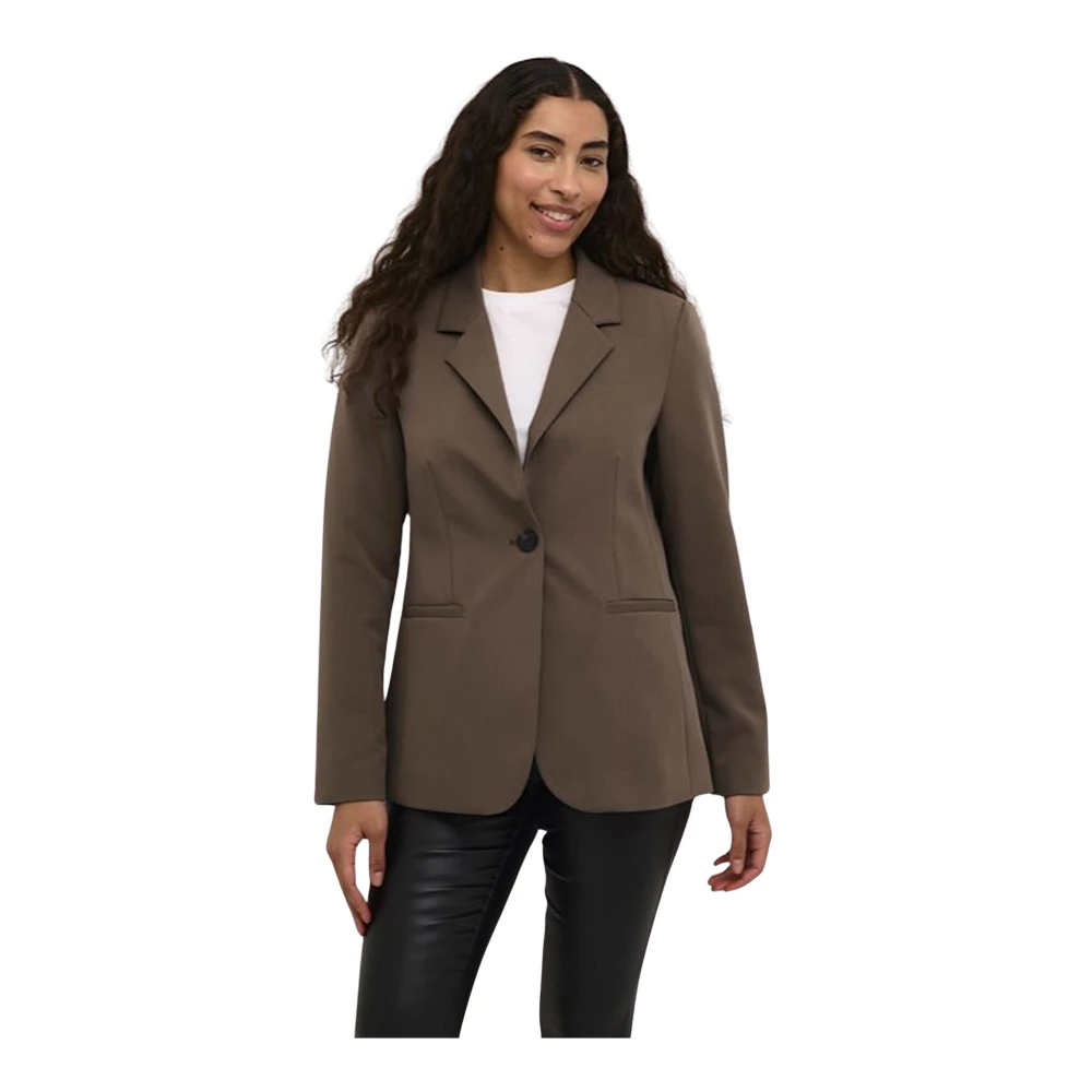 Kaffe Brown Kasakura Blazer - Female - Blazers - M - Jackets