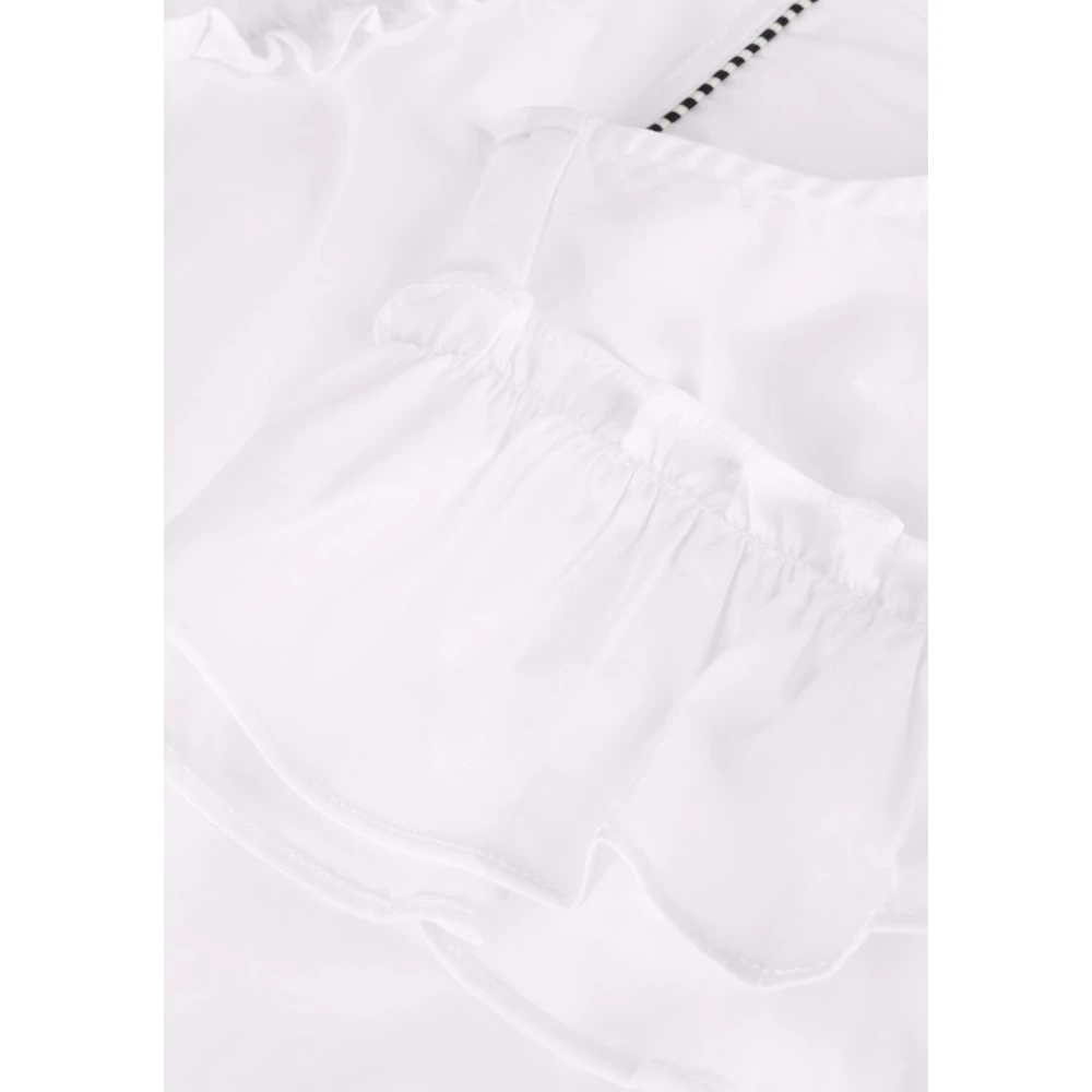 Co'Couture Frill Top voor Vrouwen White Dames