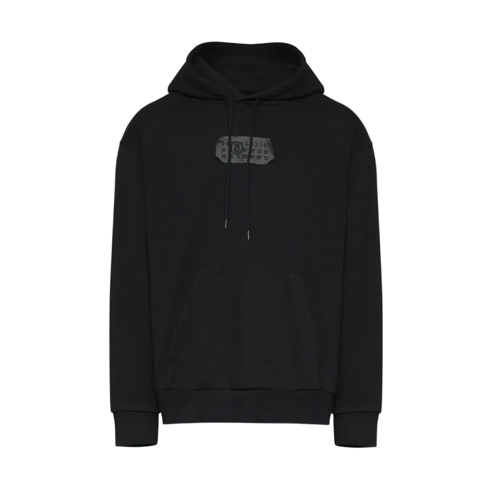 Mm6 Maison Margiela Men's Black Felpa - Hoodies - S - Sweatshirts & Hoodies
