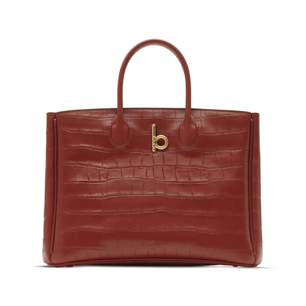 Burberry Rode Rocking Horse Tote Tas Red Dames