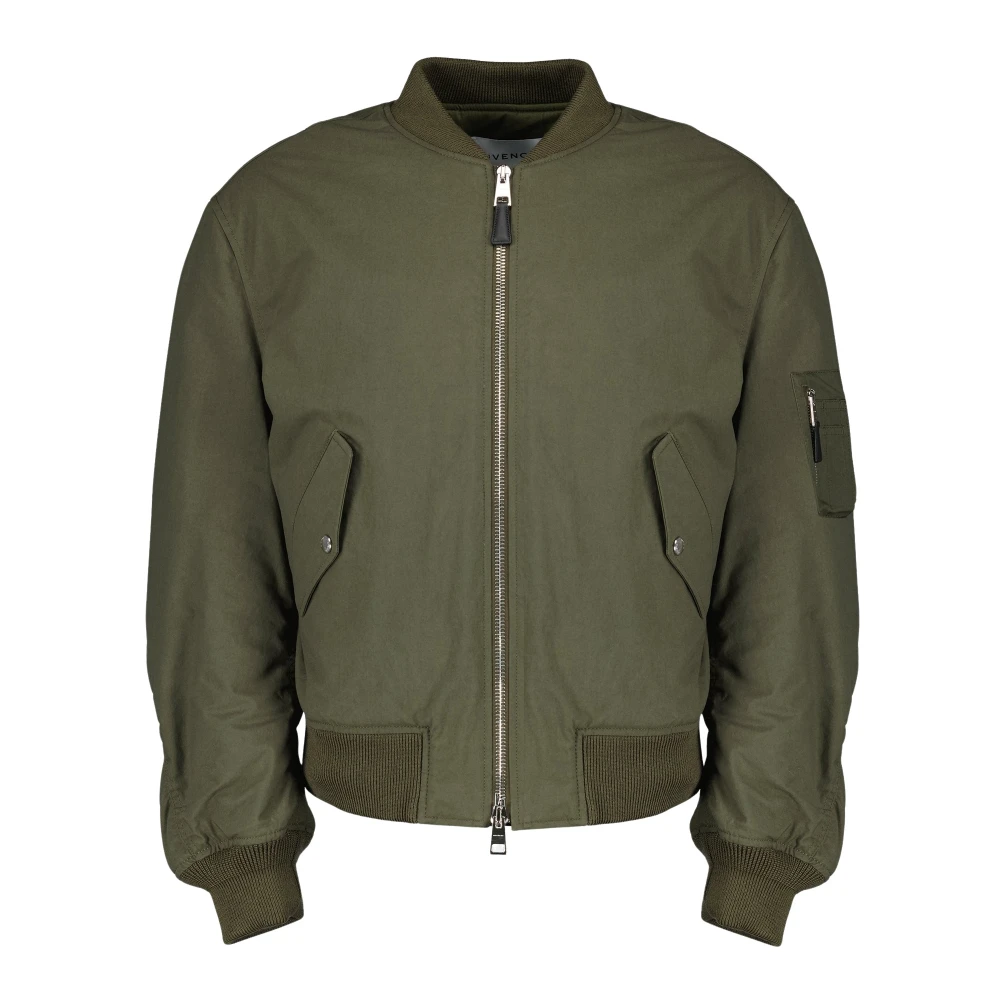Givenchy Men's Green Bomber Jackets, M, Bomber Couture Seam Jacket