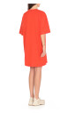 robe-en-coton-orange-avec-logo