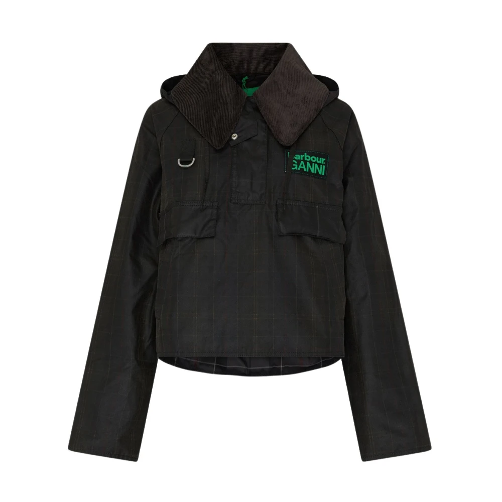 Barbour Katoenen Anorak Smock Jas Green Dames