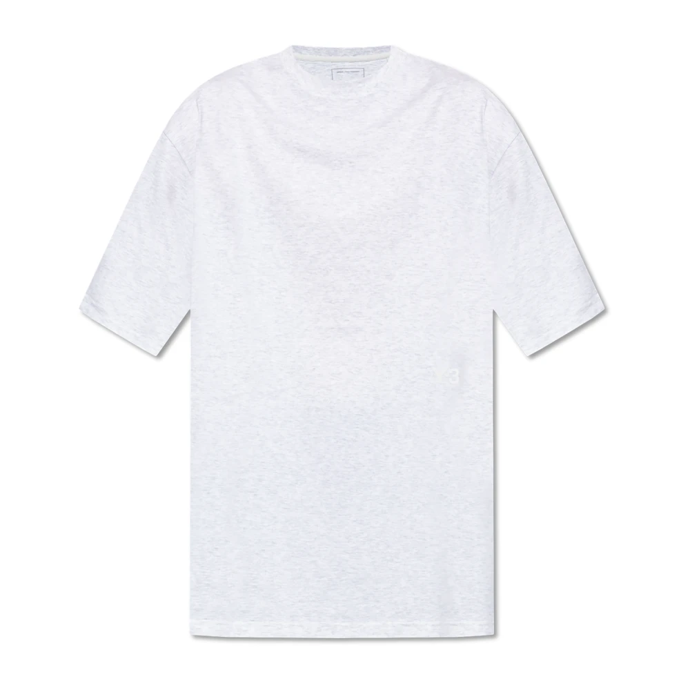 Y-3 T-shirt met logo Gray Unisex