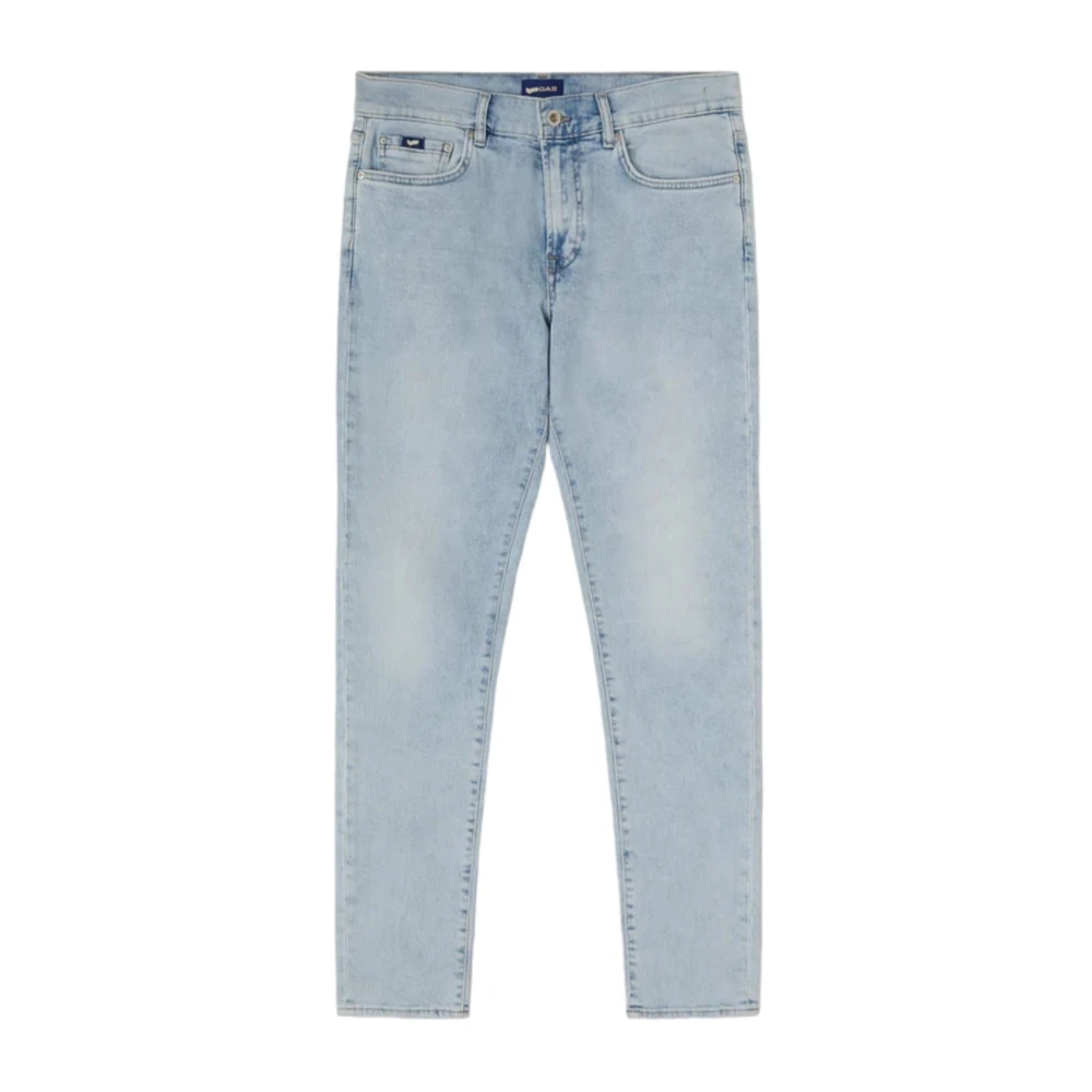 GAS Klassieke Denim Jeans met 5 Zakken Blue Heren