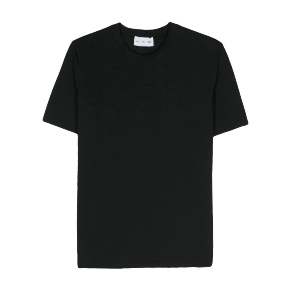 Post Archive Faction Svart Jersey T-shirt med Logo Print Black, Herr