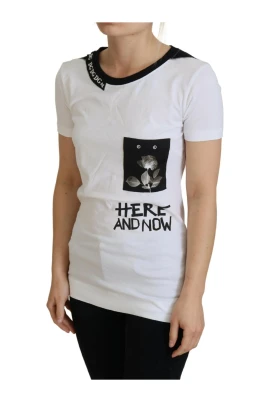 Rosengrafisk fick-T-shirt