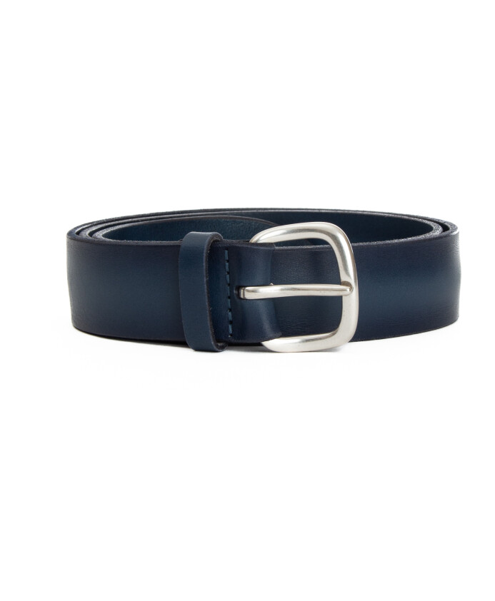 ceinture-en-cuir-denim-a-boucle-argentee