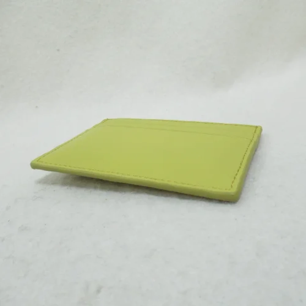 Loewe Pre-owned Leather wallets Yellow Dames