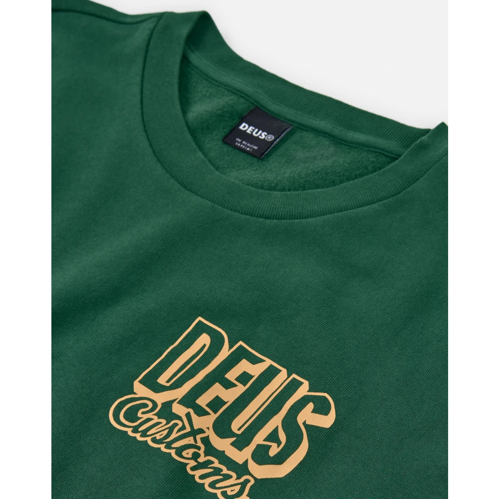 Deus Ex Machina Groene trui met achterprint Green Heren
