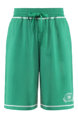 Bomull Bermuda Shorts med Fickor