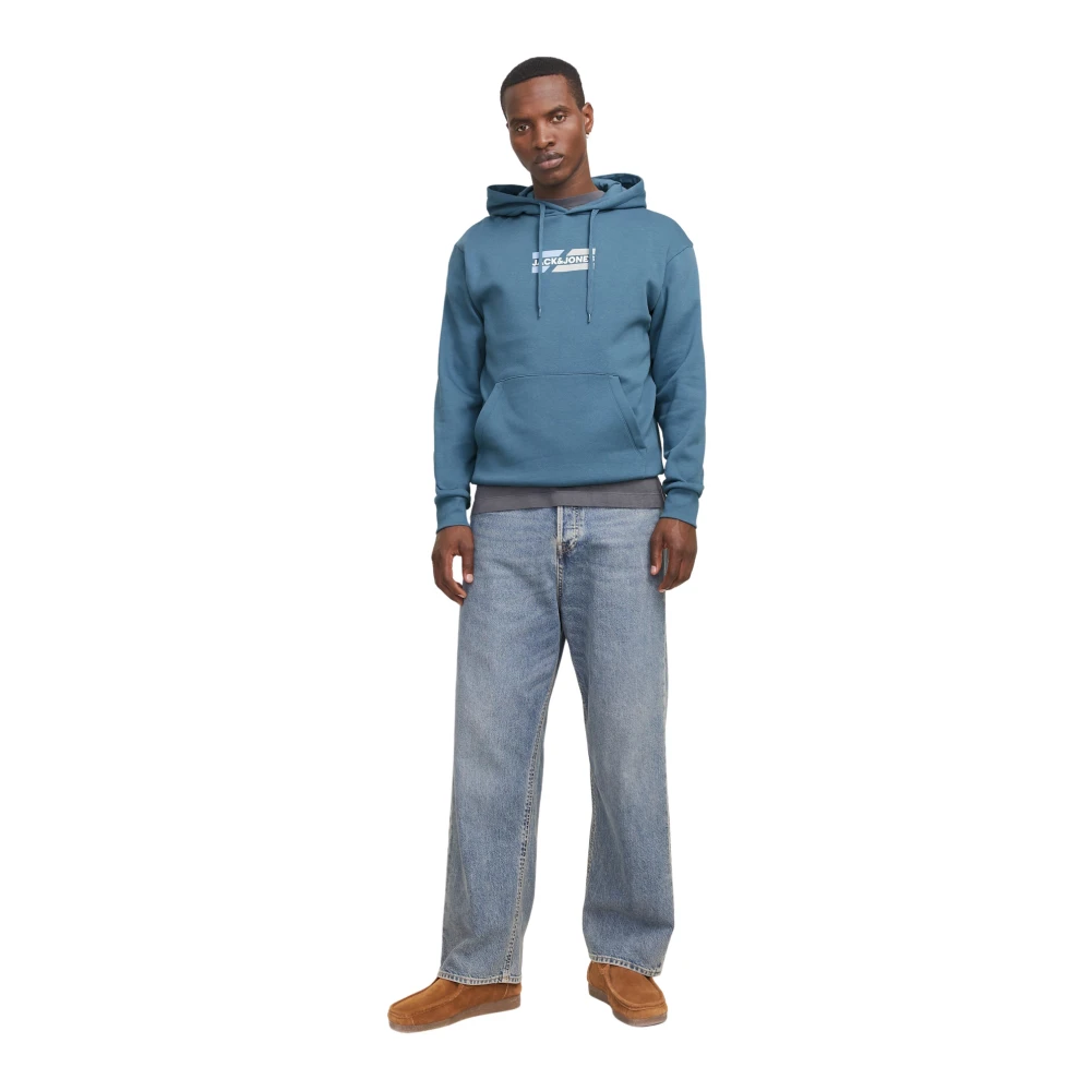 jack & jones Grafische hoodie met extra zachte binnenkant Blue Heren