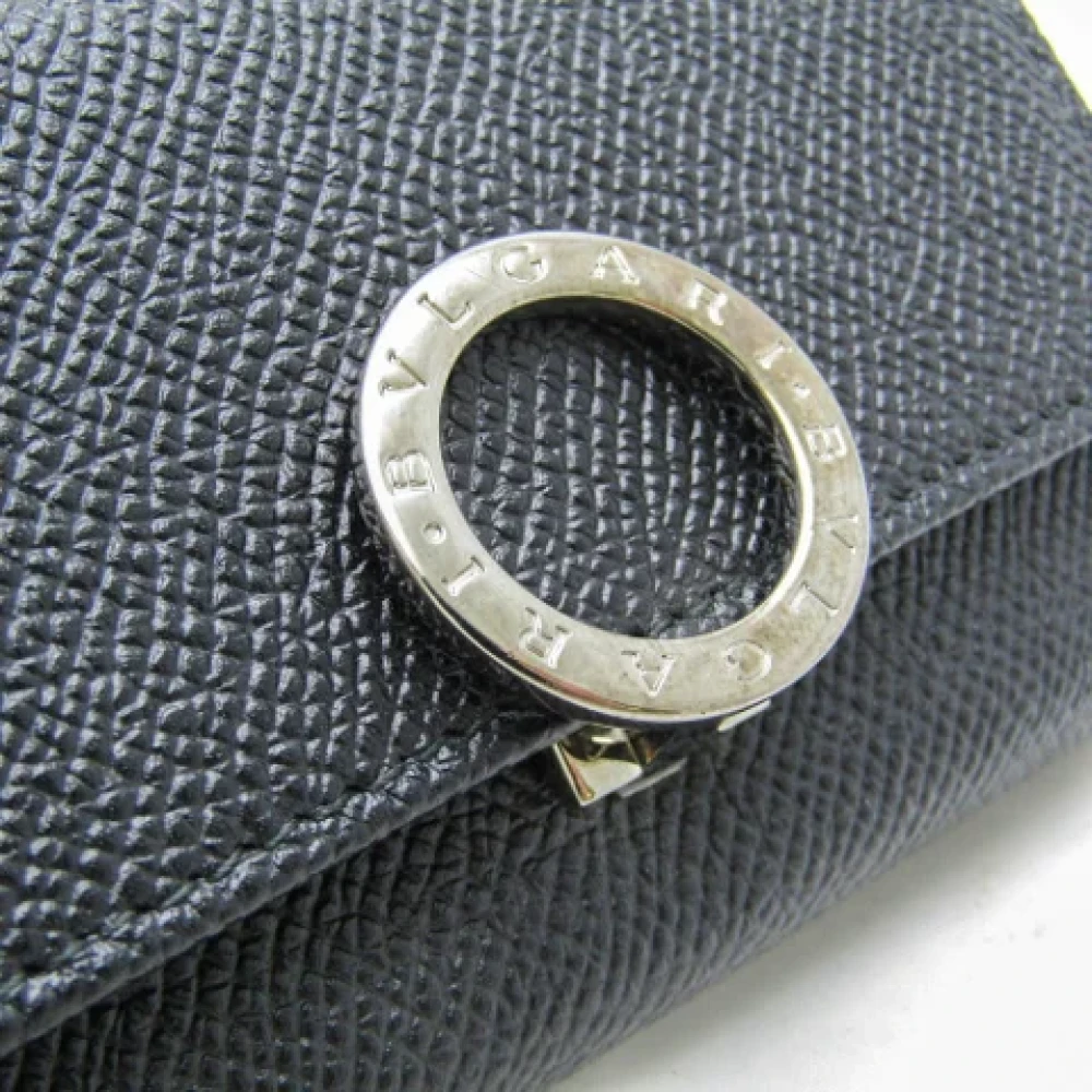 Bvlgari Vintage Pre-owned Leather key-holders Black Dames