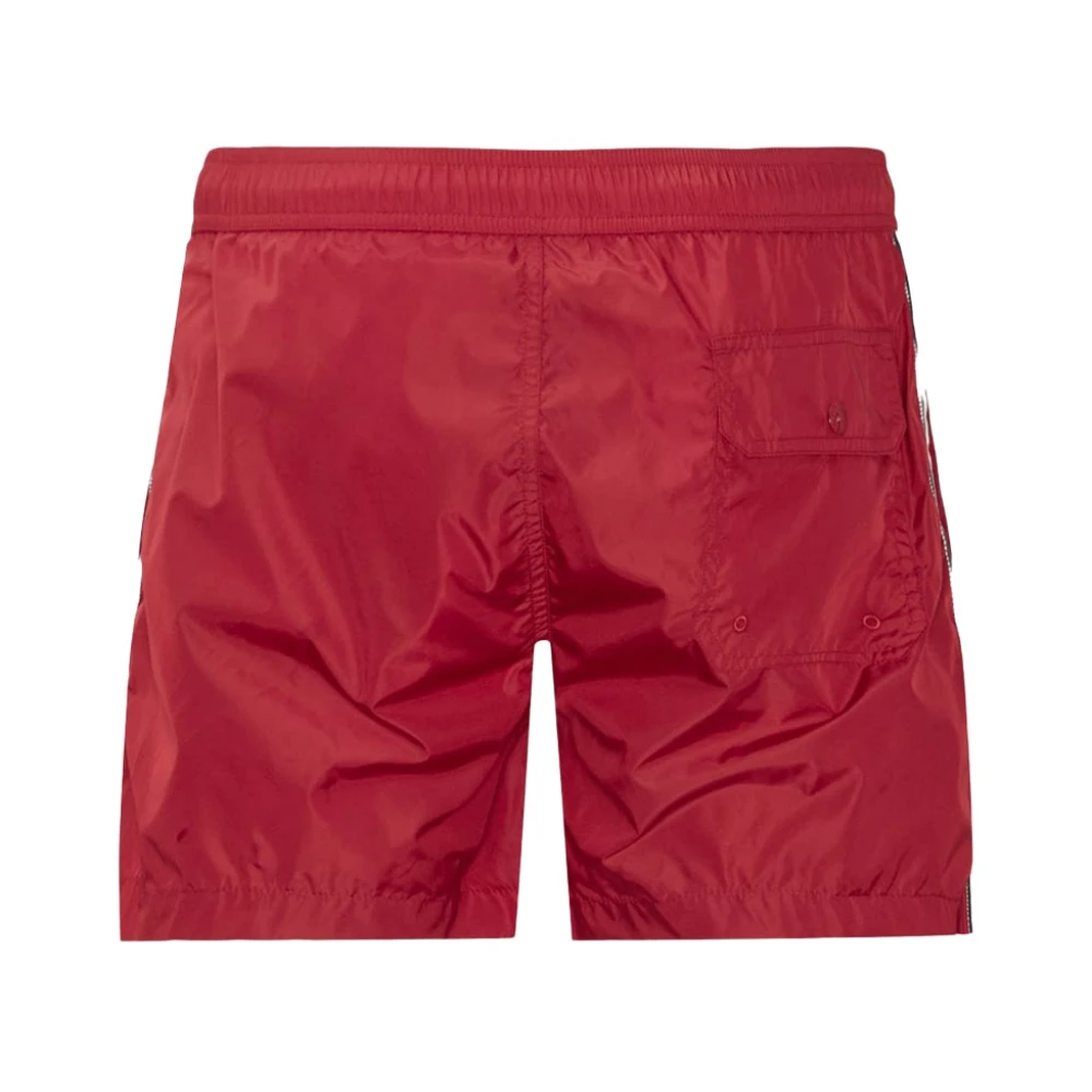 Moncler Beachwear Red Heren