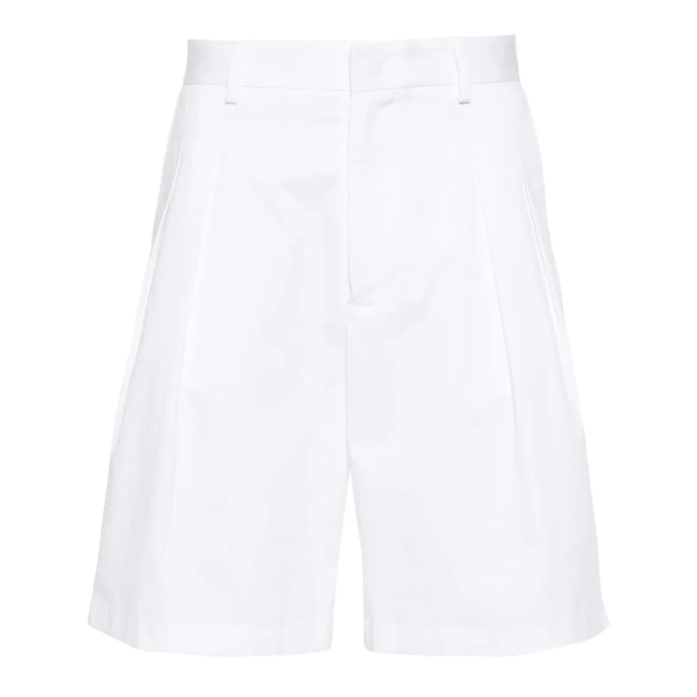 Low Brand Miami Sartorial Witte Katoenen Shorts White Heren