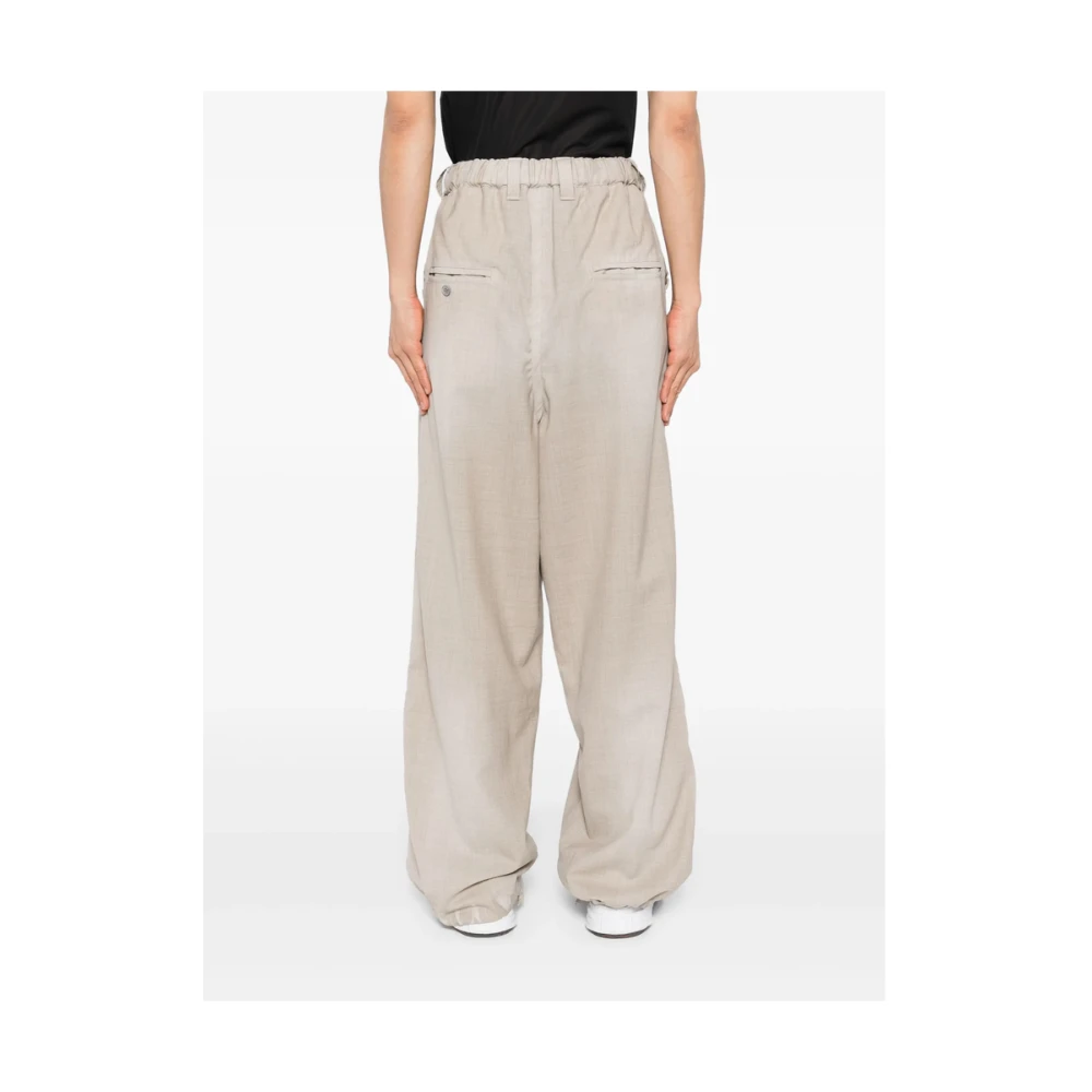 Mihara Yasuhiro Beige Elastische Taillebroek Beige Heren