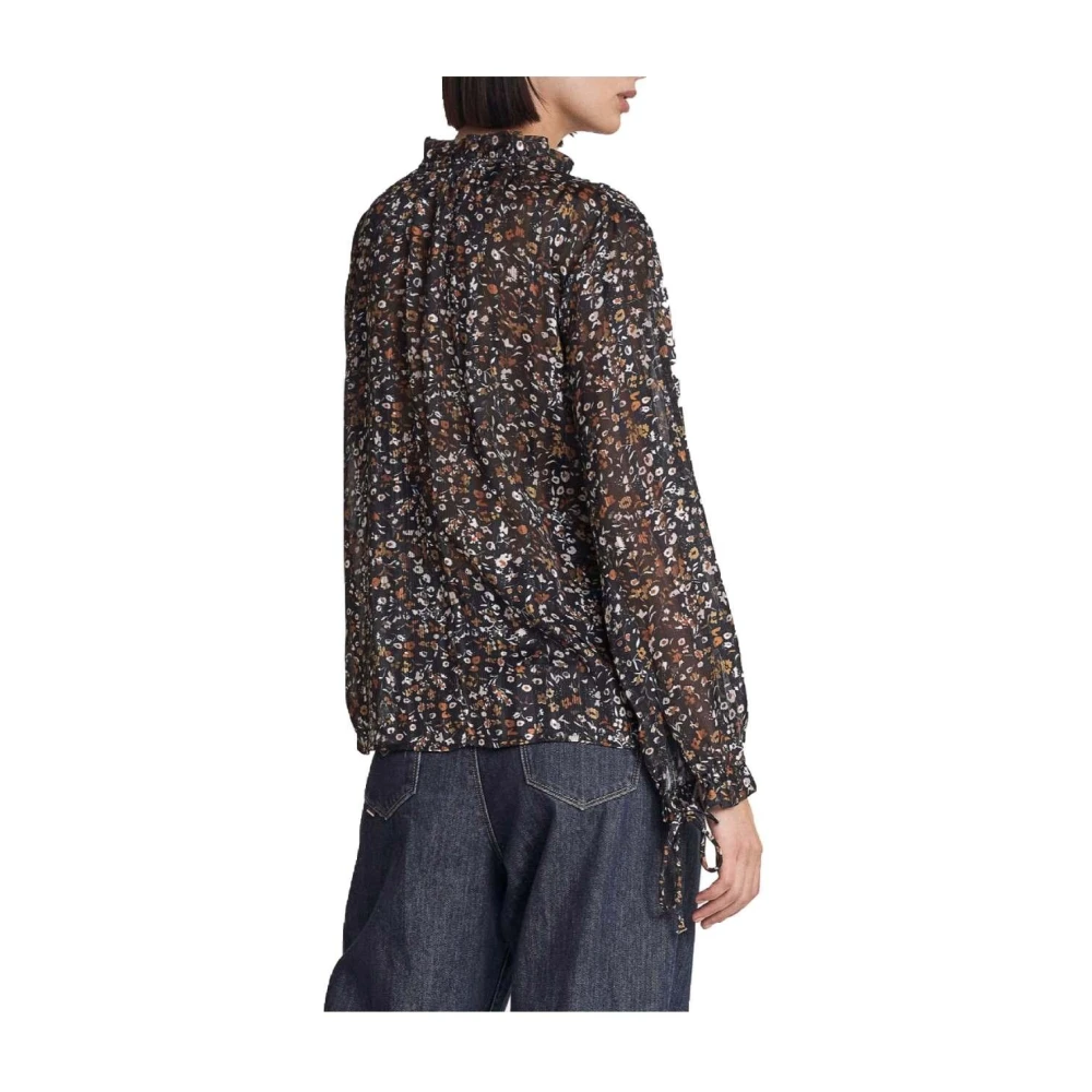 Salsa Bloemenprint blouse met trekkoord Multicolor Dames