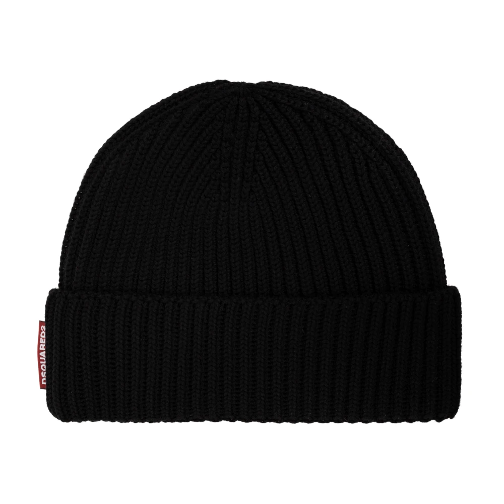 Dsquared2 Set: hoed met sjaal Black Dames