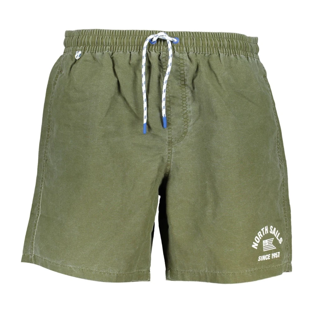 North Sails Groene Heren Zwembroek met Details Green Heren