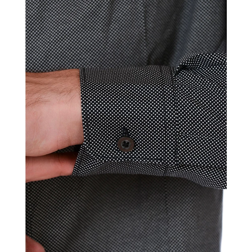 Daniele Alessandrini Basis Polo Kraag Shirt Black Heren